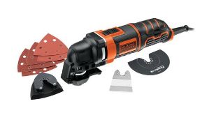 (6C) Lot RRP £155. 4x Black & Decker Items. 1x 280W Oscillating Multi Tool RRP £62. 1x 710W 115mm A