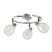 (6B) Lot RRP £484 7x Mixed Lighting Items. 1X Spa Belle 3 Light Semi Flush RRP £240. 3x Verve Desig