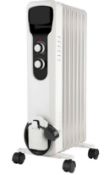 (6B) 6x Items. 1x Stylec 7 Fin Oil Radiator Heater 1500W RRP £45. 1x Stylec Halogen Tower Heater Gr