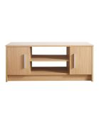 (6G) RRP £85.00. Norton TV Unit Oak Effect (TD465PS). (H.42 x W.98 x D.42cm). Grade C Stock.