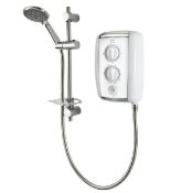 (11C) RRP £110. Triton Cherish Electric Shower 8.5kW White Chrome.