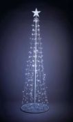 (11D) Lot RRP £340. 4x Items. 2x 8ft String Light Tree White Outdoor RRP £80 Each. 1x 5ft String Tr