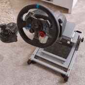 RRP £89.00. 1x X Rocker Racing Rig. It's A Frame For Racing Wheels And Pedals! Pre-Drilled Holes To
