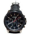 Rotary mens Chronograph watch surplus stock from our private jet charter.