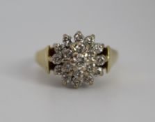 Diamond Cluster Ring