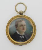 Fine Miniature Portrait by Hélène Faure (1878-1932)