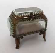 Vintage Brass Jewellery Trinket Box