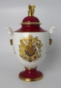 Royal Worcester Royal Marriage Vase