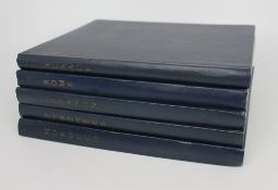 5 Volumes Les Albums des Guides Bleus 1950's