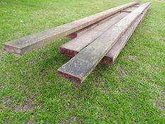 5 x Hardwood Air Dried Sawn African Idigbo Boards / Planks