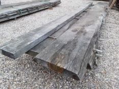 6 x Hardwood Timber Air Dried Sawn English Oak & African Opepe Waney Edge / Live Edge / Square Edge