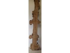 1 x Hardwood Air Dried Timber Burr English Oak Waney Edge / Live Edge Board / Plank