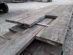 9 x Hardwood Air Dried Sawn Timber English Oak Slabs / Boards