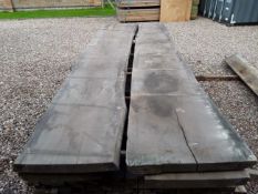 4 x Hardwood Timber Sawn Air Dried Waney Edge / Live Edge English Oak Boards / Slabs