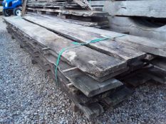16 x Hardwood Waney Edge / Live Edge Air Dried Sawn Timber English Oak Boards / Slabs / Planks