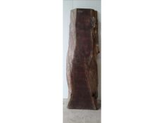 1 x Hardwood Air Dried Timber Sawn Waney Edge/ Live Edge English Oak Slab