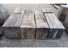 7 x Job Lot Hardwood Timber Dry English Oak / Beam Offcuts
