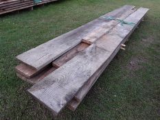 12 x Hardwood Air Dried Sawn English Oak Boards/ Timber Planks