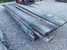 30 x Hardwood Sawn Timber Air Dried Waney Edge / Live Edge / Square Edge English Oak Boards / Slabs