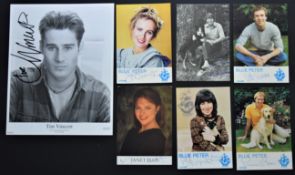 Blue Peter Presenters Original Signatures