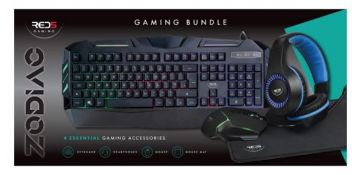 (7B) 1x Red5 Gaming Bundle RRP £50 (Appears As New). 1x Venom PC Pro Warrior Mechanical Gaming Keyb