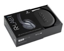 (7B) Lot RRP £700. 7x Roam R-LAB Bluetooth Over Ear Active Noise Cancelling Headphones Black RRP £9