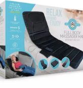 (R8) Lot RRP £297. 6x Well Being Items. 3x Full Body Massager Mat With Heat Function RRP £59. 3x S