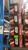 (7M) Lot RRP £120. 4x Star Wars Yoda Hand With Light Sabre 3D Deco Light RRP £30 Each. (All Units A
