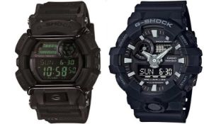 (7A) Lot RRP £209.99. 2x Casio G-Shock Watch. 1x GD-400MB-1ER RRP £110. 1x GA700-1B RRP £99.99. (Un