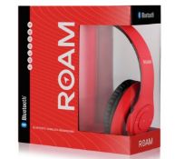 (7C) 6x Roam Colours Bluetooth Over Ear Headphones Red RM-COLOEBT-RD. (Units Have Return To Manufa