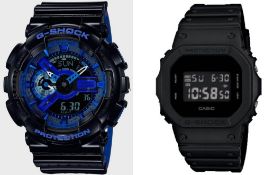 (7A) Lot RRP £240. 2x Casio G-Shock Watch. 1x GA-110LPA-1AER RRP £140. 1x DW-5600BB RRP £100. (Uni