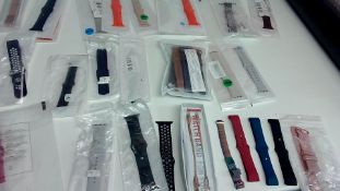 Mixture of apple straps and smart bands straps