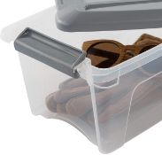 1 Pallet - 46 Packs of 6 x 5Lt & 21 Packs of 6 x 5Lt Storage Boxes - Silver/Clear Lid - Ref No3