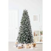 (5H) 2x Artificial Christmas Tree. 1x 7ft Sierra Pine Artificial Tree Unlit. 1x 5ft Evergreen Fir A