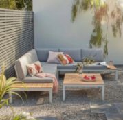 RRP £1100. Spirit Collection Metal Garden Corner Sofa Set (SKU: 584807). Unit Appears As New – No B
