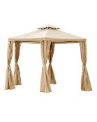 (P) RRP £239. Hex Gazebo (WT3598/01). H 260 x W 360 x D 340cm.