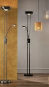 (2E) 5x Mixed Floor Lamps. To Include Brass Effect Task Lamp. 2x Parent & Child Lamp RRP £75 Each (