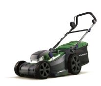 (10E) RRP £219. Powerbase 37cm 40V Cordless Lawn Mower. (Item Appears As New).