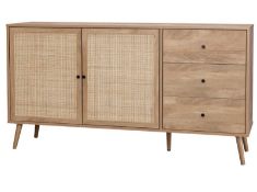 (2A) RRP £215. Kubu Rattan Large Sideboard. (H79x W150x D39cm).
