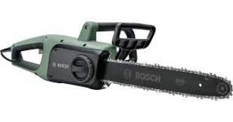 (6I) 2x Items. 1x Bosch Universal Chainsaw 35. 1x Qualcast Cli 35cm 36V 4Ah Cordless Chainsaw.