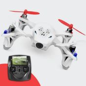 (R8) RRP £79. Hubsan FPV X4 Plus H107D+ Mini QuadCopter. (Unit Has Return To Manufacturer Sticker).