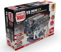 (9G) Lot RRP £130. 5x Items. 1x Machine Works V8 Engine AR RRP £40. 1x STEM 12 in 1 Solar Hydrauli