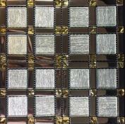 2 Square Metres - High Quality Glass/Stainless Steel Mosaic Tiles