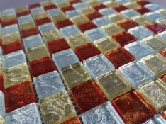 10 Square Metres - High Quality Glass/Stainless Steel Mosaic Tiles