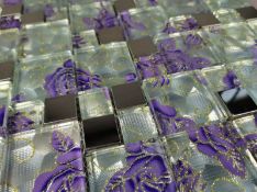 Stock Clearance High Quality Glass/Stainless Steel Mosaic Tiles - 11 Sheets - One Square Metre