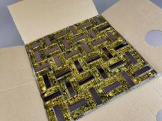 Stock Clearance High Quality Glass/Stainless Steel Mosaic Tiles - 11 Sheets - One Square Metre