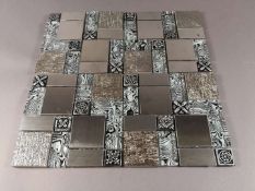 Stock Clearance High Quality Glass/Stainless Steel Mosaic Tiles - 11 Sheets - One Square Metre