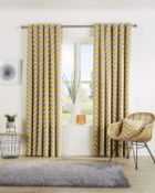 Fully lined eyelet curtains. RRP £24.99 - GRADE U