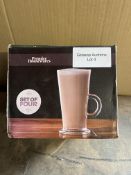 Maison by Premier - Latte Glasses - Set of 4. RRP £15.09 - GRADE U