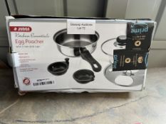 Judge Essentials HP92 Two Cup Egg Poacher. RRP £24.99 - GRADE U